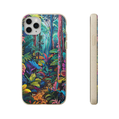 Colourful Rain Forest Biodegradable Phone Case | iPhone / Samsung