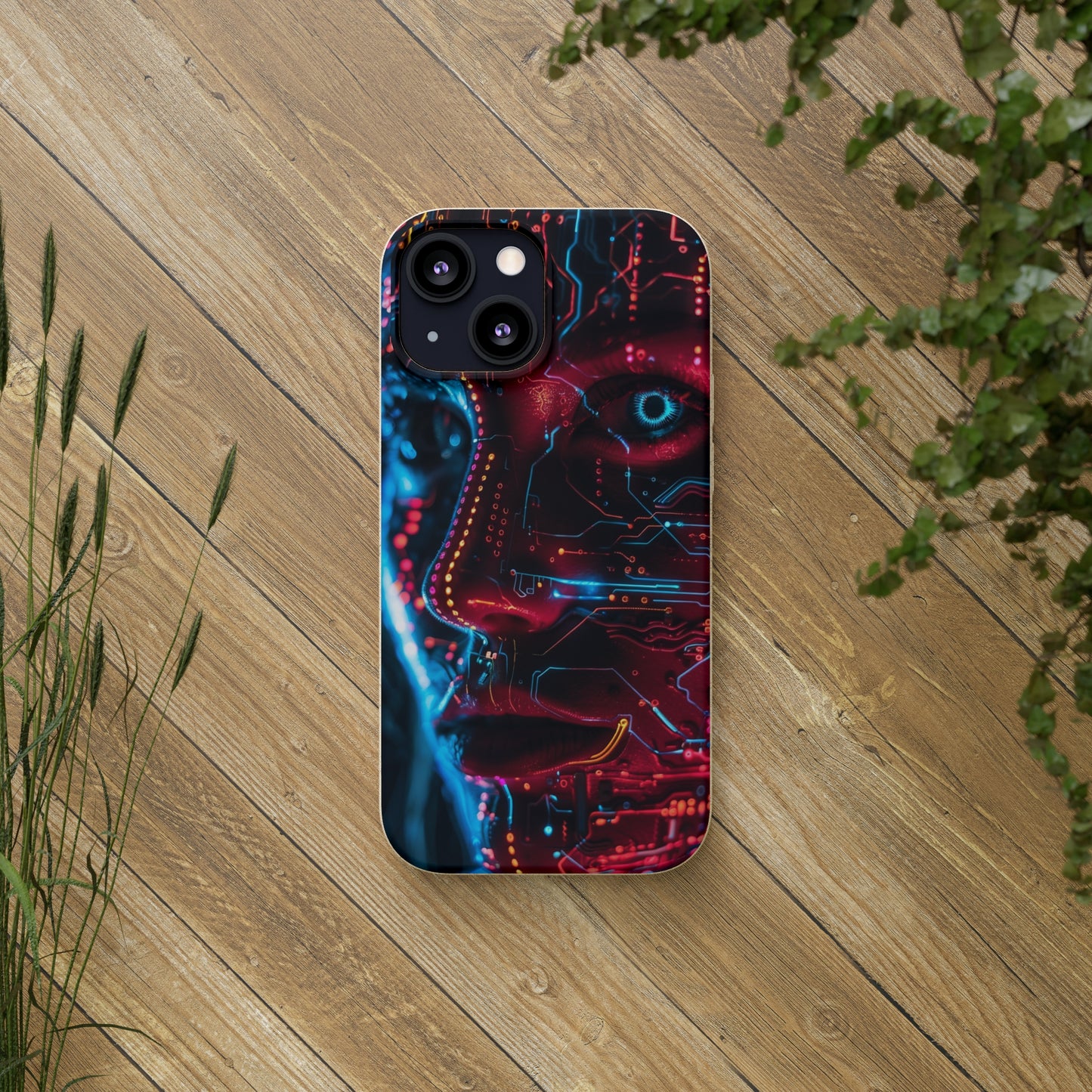 Cyberpunk woman Biodegradable Phone Case | iPhone / Samsung