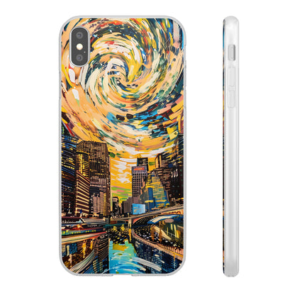 Van Gogh inspired City scene | iPhone/Samsung | Slimline Phone Case