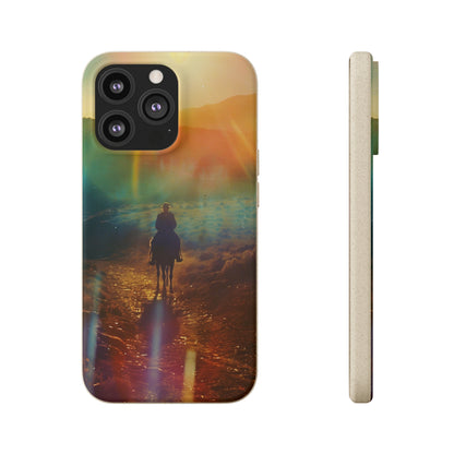 Horse rider cinematic Biodegradable Phone Case | iPhone / Samsung