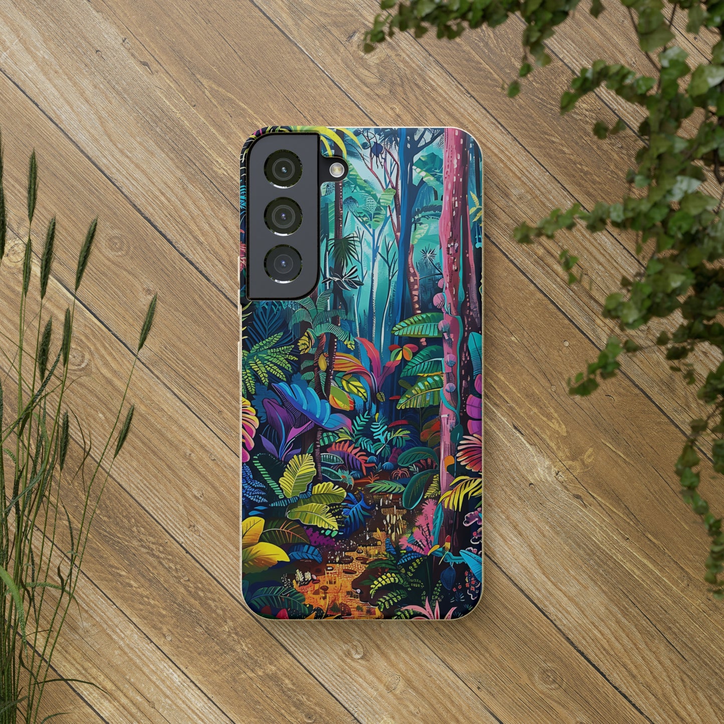 Colourful Rain Forest Biodegradable Phone Case | iPhone / Samsung