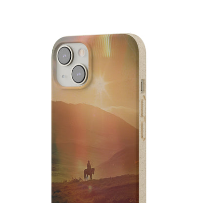 Horse rider cinematic Biodegradable Phone Case | iPhone / Samsung