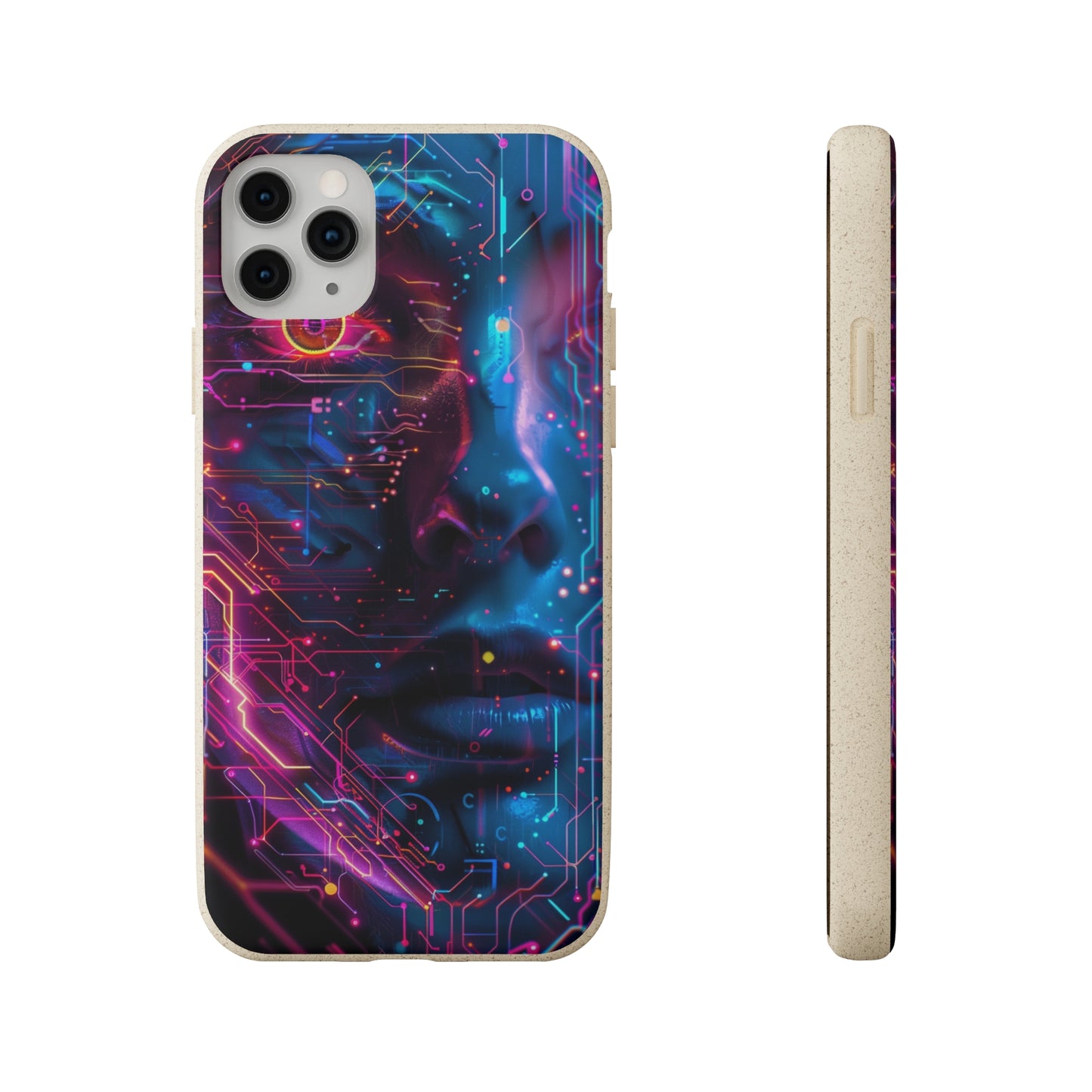 Cyberpunk woman Biodegradable Phone Case | iPhone / Samsung