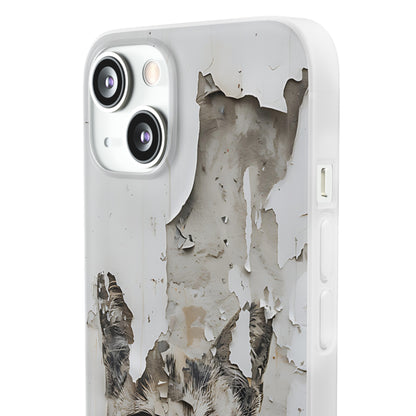 Vhils inspired grafitti Cat Phone Case