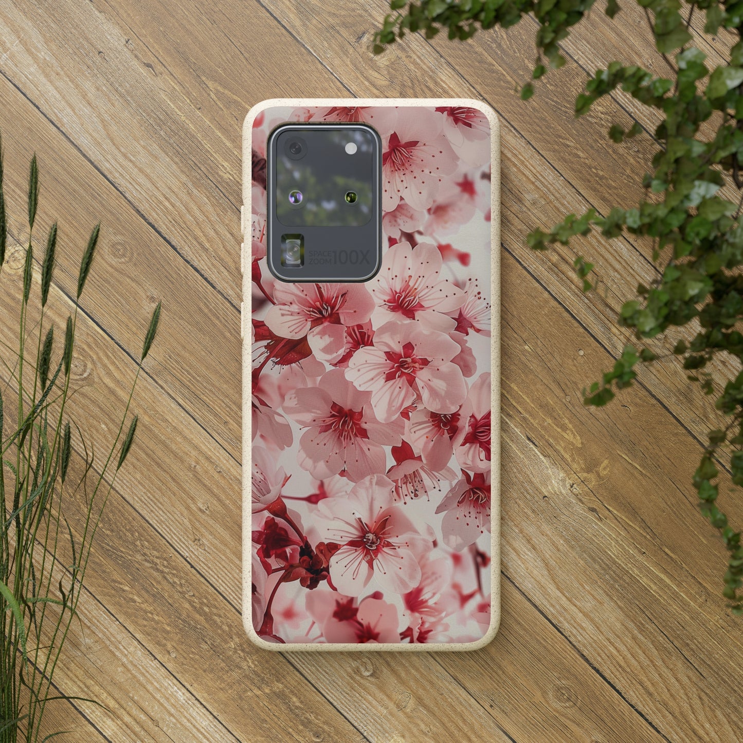 Pink Flowers Biodegradable Phone Case | iPhone / Samsung