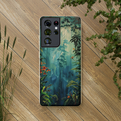 Rain Forest Clearing Scene Biodegradable Phone Case | iPhone / Samsung