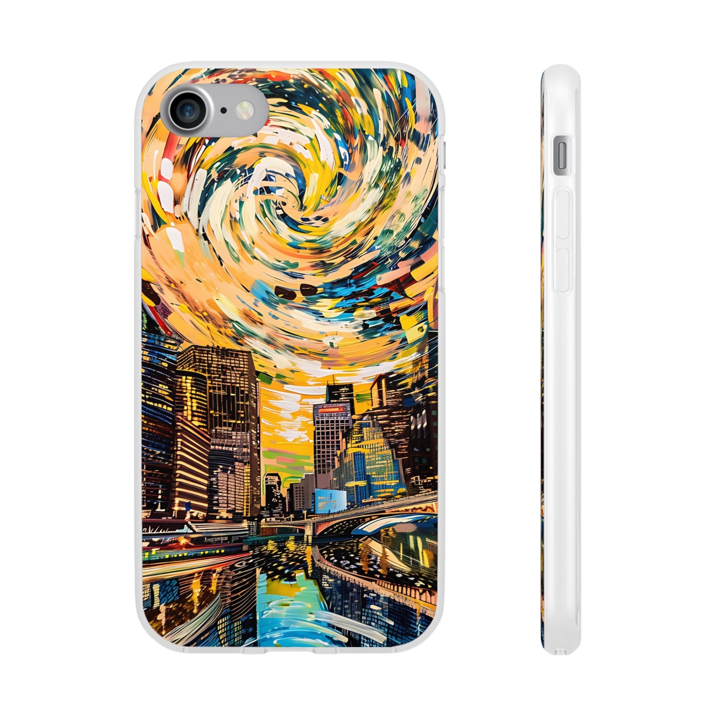 Van Gogh inspired City scene | iPhone/Samsung | Slimline Phone Case