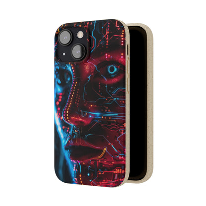 Cyberpunk woman Biodegradable Phone Case | iPhone / Samsung