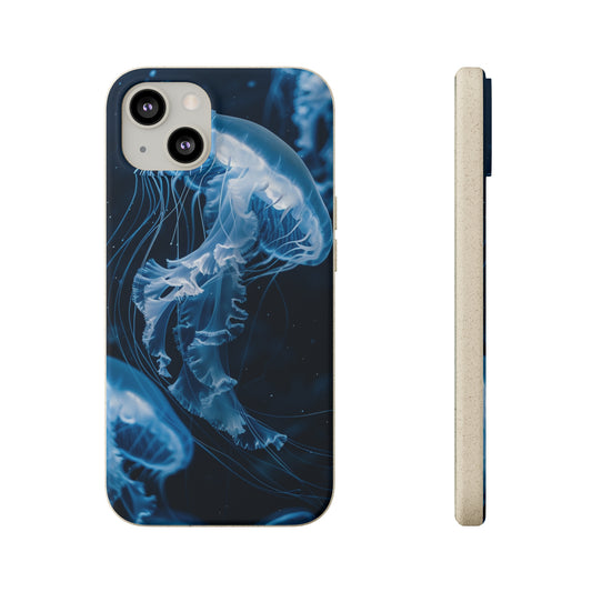 Deep Ocean Jellyfish Biodegradable Phone Case | iPhone / Samsung