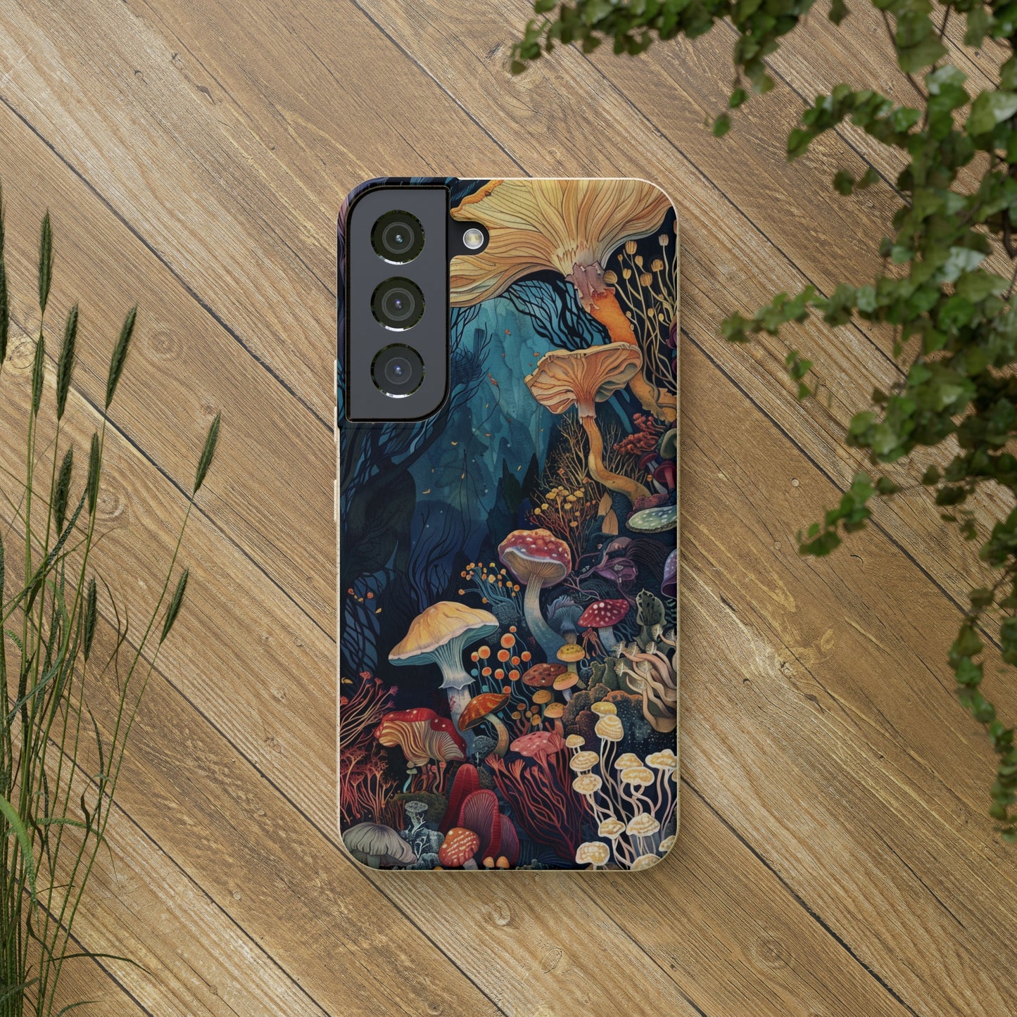 Mushroom Forest Biodegradable Phone Case | iPhone / Samsung