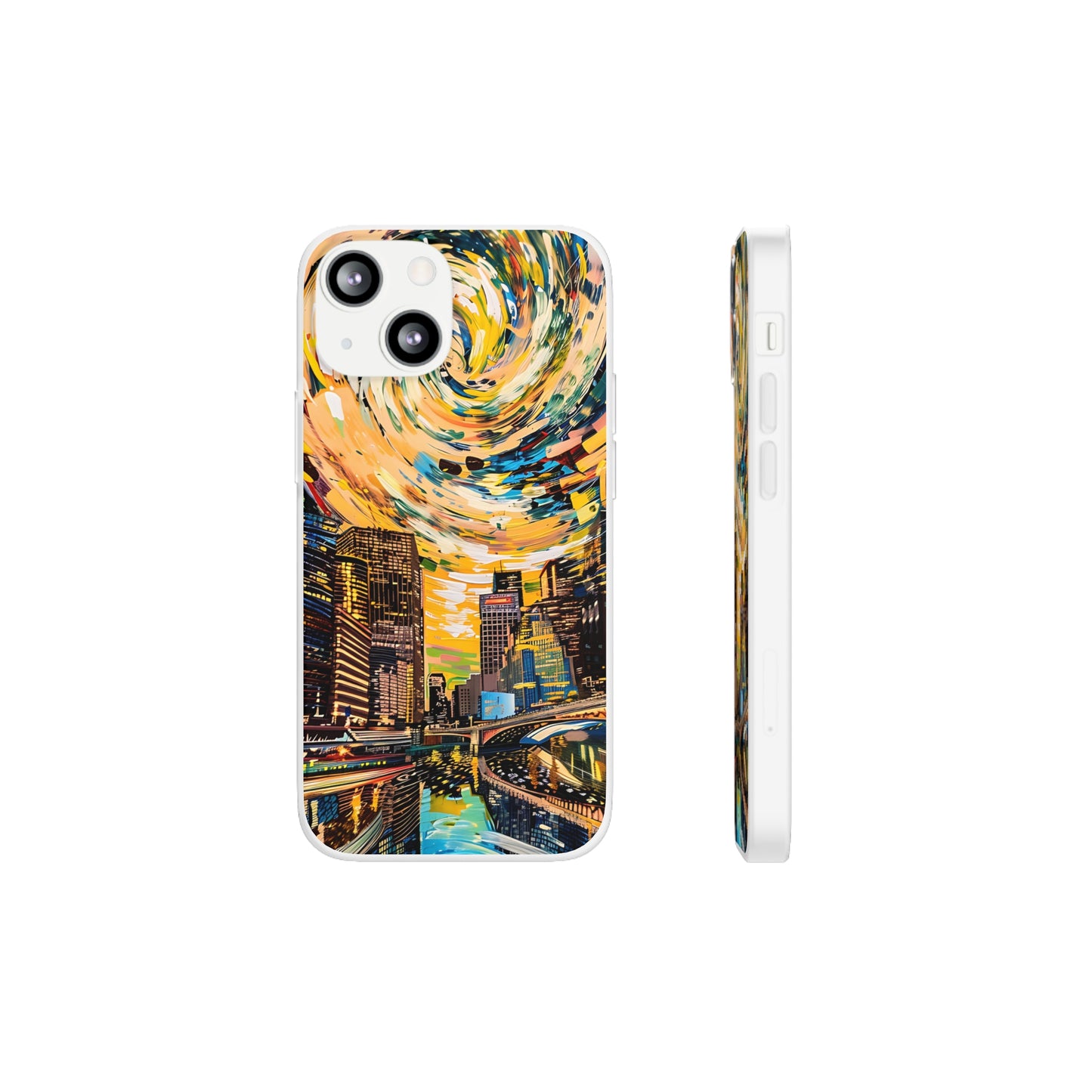 Van Gogh inspired City scene | iPhone/Samsung | Slimline Phone Case