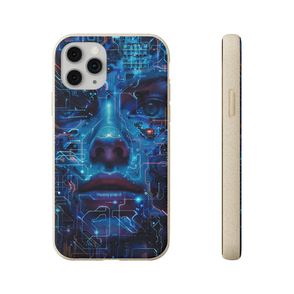 Cyberpunk woman Biodegradable Phone Case | iPhone / Samsung