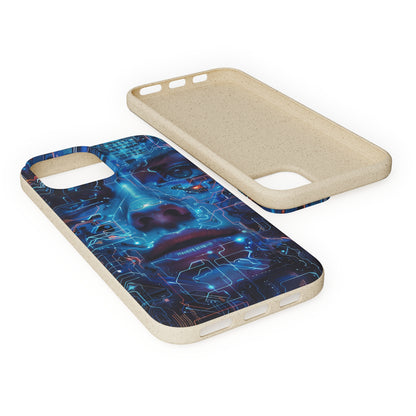 Cyberpunk woman Biodegradable Phone Case | iPhone / Samsung