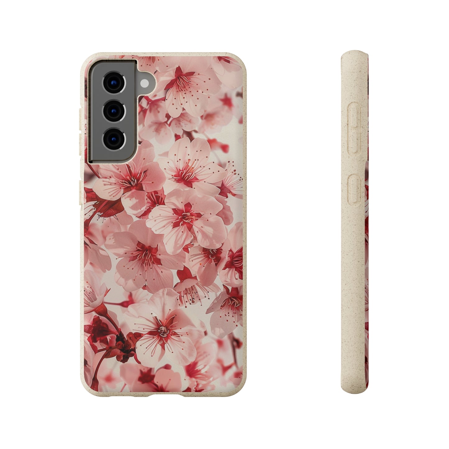 Pink Flowers Biodegradable Phone Case | iPhone / Samsung