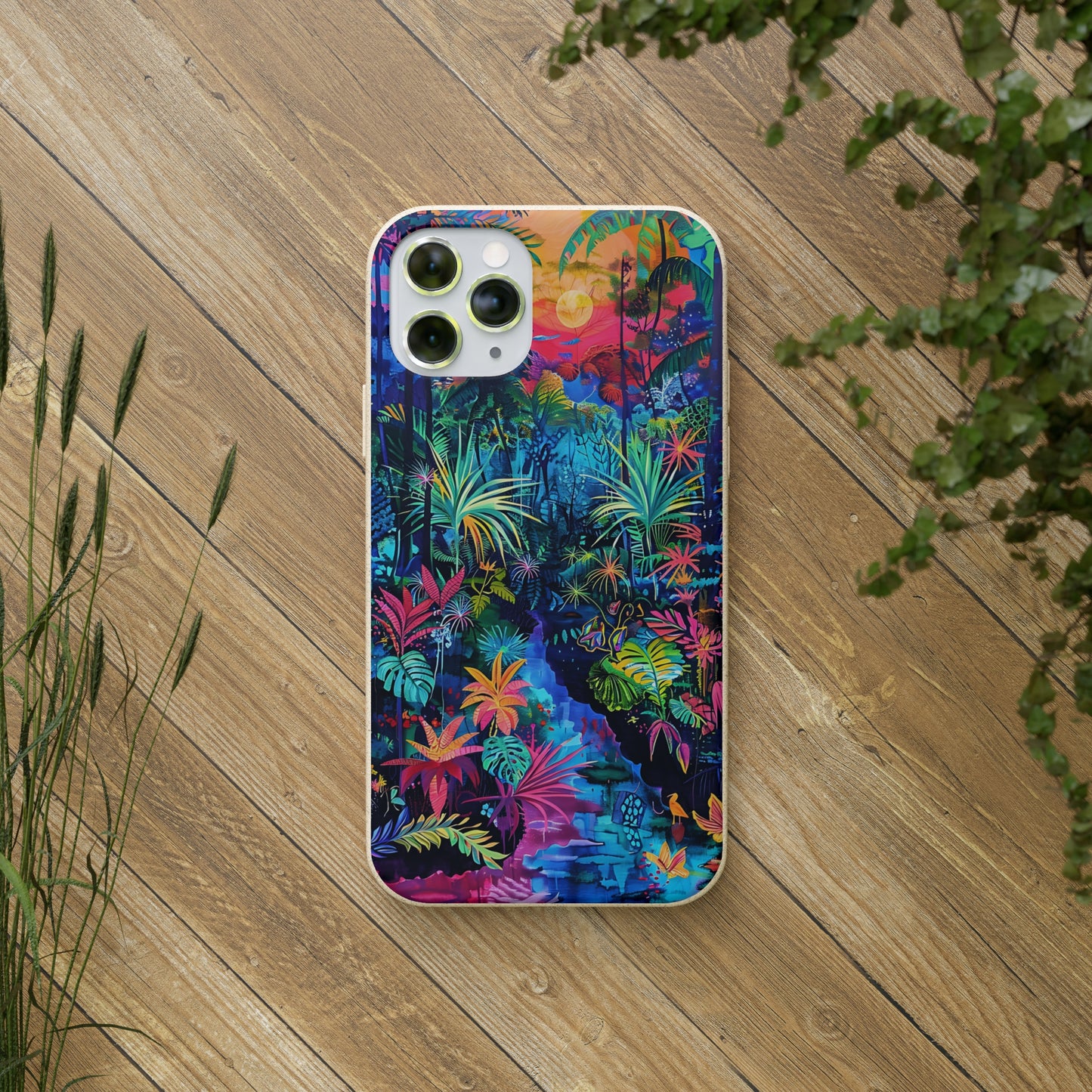 Colourful Rain Forest Biodegradable Phone Case | iPhone / Samsung