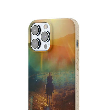 Horse rider cinematic Biodegradable Phone Case | iPhone / Samsung