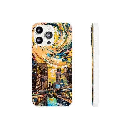 Van Gogh inspired City scene | iPhone/Samsung | Slimline Phone Case