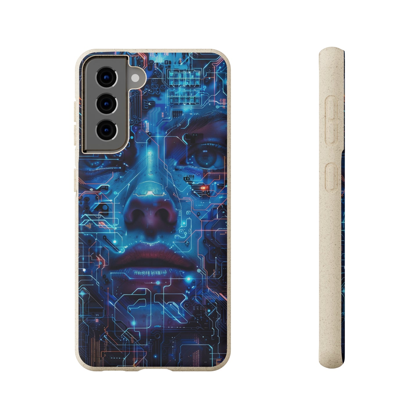 Cyberpunk woman Biodegradable Phone Case | iPhone / Samsung