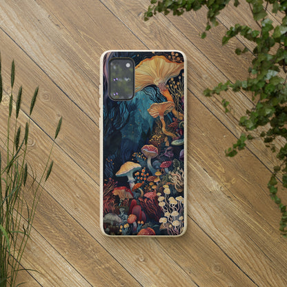 Mushroom Forest Biodegradable Phone Case | iPhone / Samsung