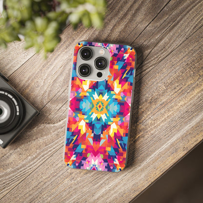 Maya Hayuk  inspired bold, colourful  pattern Phone Case