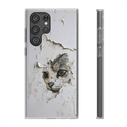 Vhils inspired Cat Phone Case | iPhone / Samsung