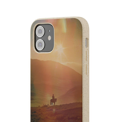 Horse rider cinematic Biodegradable Phone Case | iPhone / Samsung