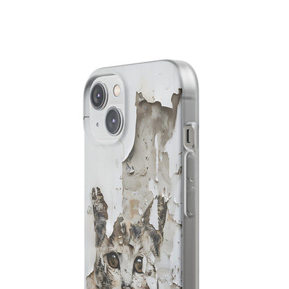 Vhils inspired grafitti Cat Phone Case