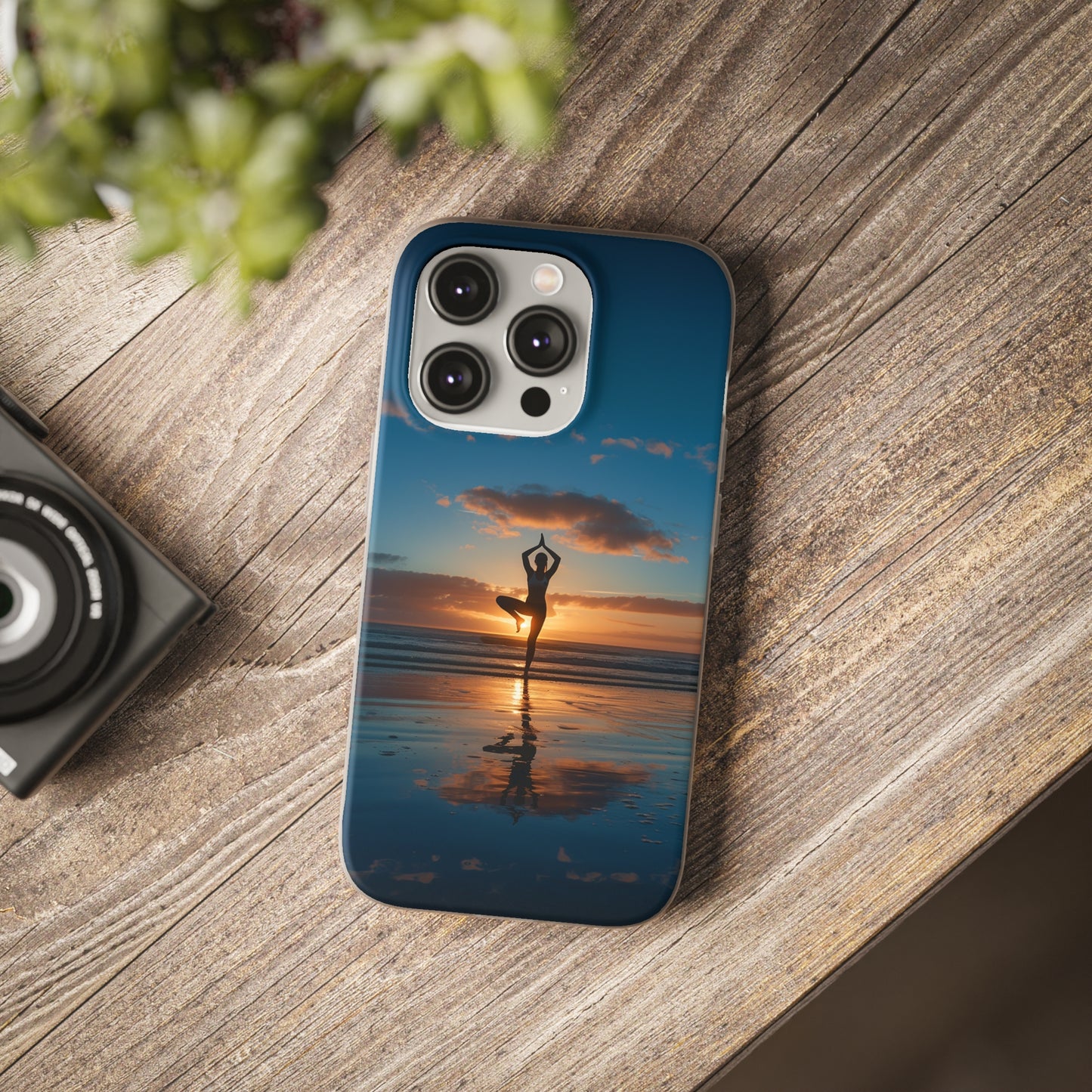 Yoga on the beach Phone Case | iPhone / Samsung