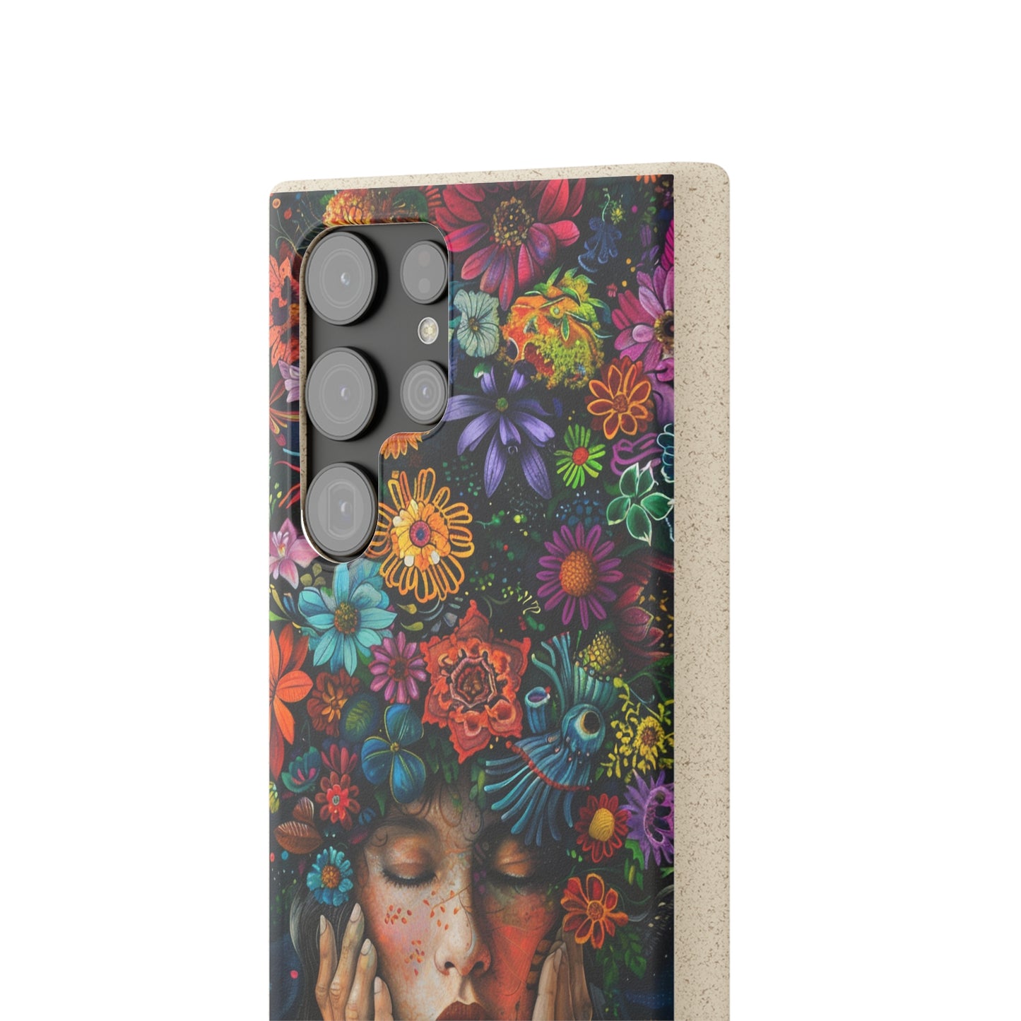 Flower woman Biodegradable Phone Case | iPhone / Samsung