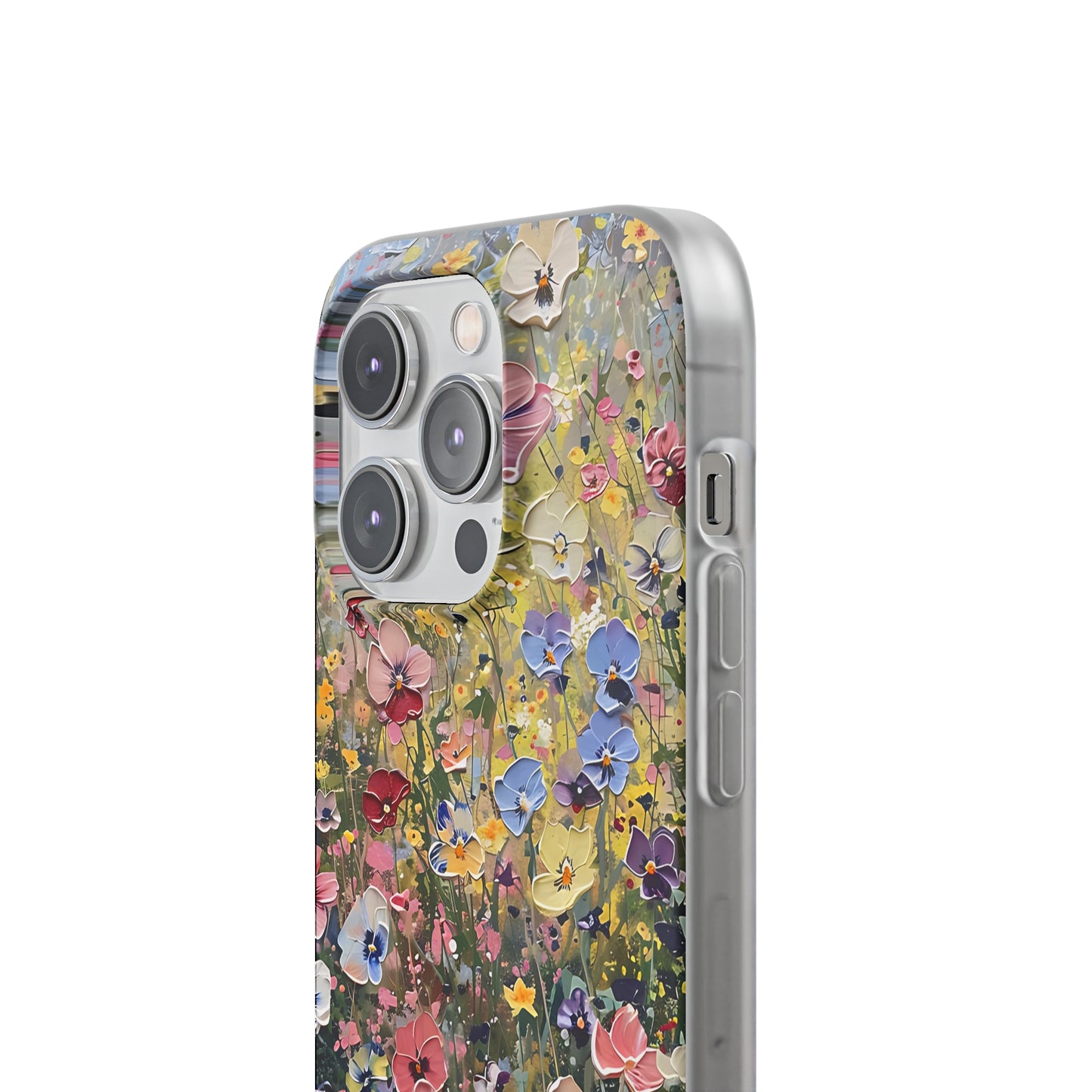 Damien Hirst Inspired Oil on Canvas Flowers | iPhone/Samsung | Slimline Phone Case