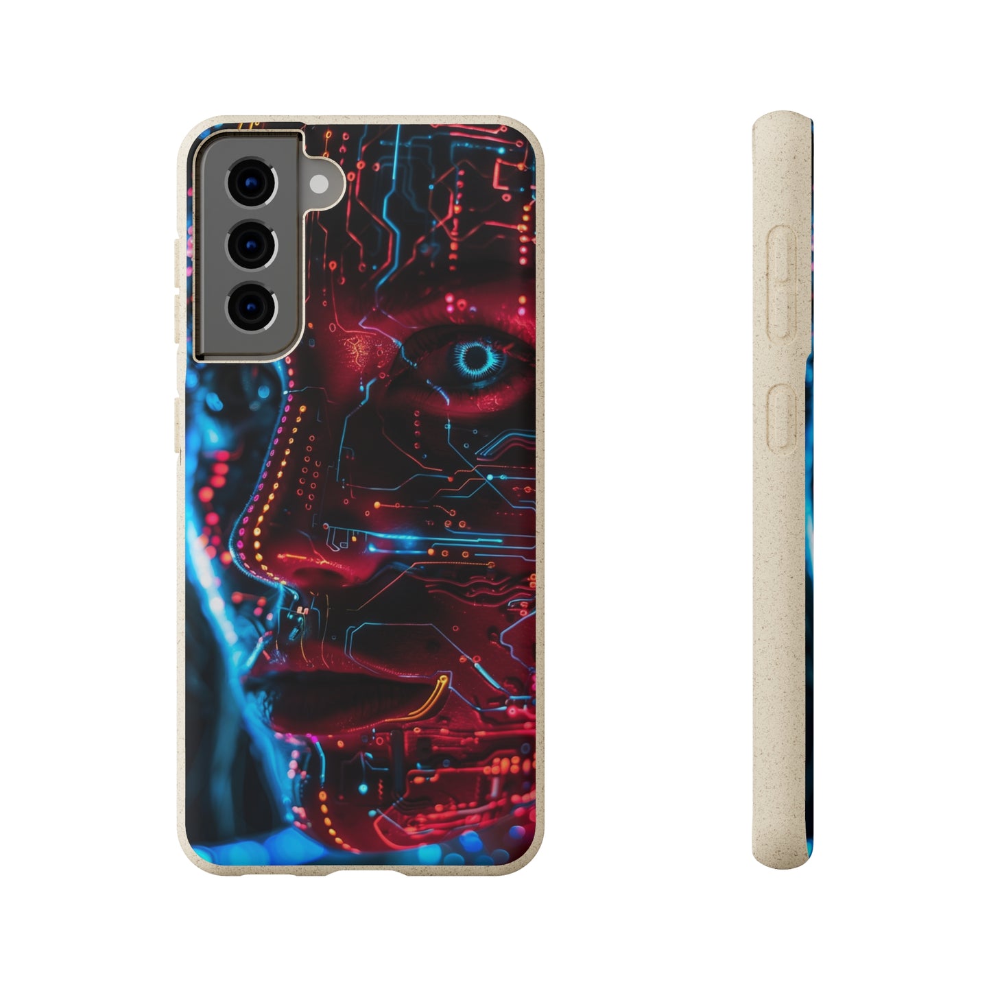 Cyberpunk woman Biodegradable Phone Case | iPhone / Samsung