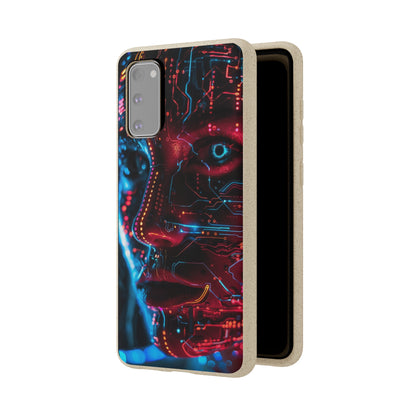 Cyberpunk woman Biodegradable Phone Case | iPhone / Samsung