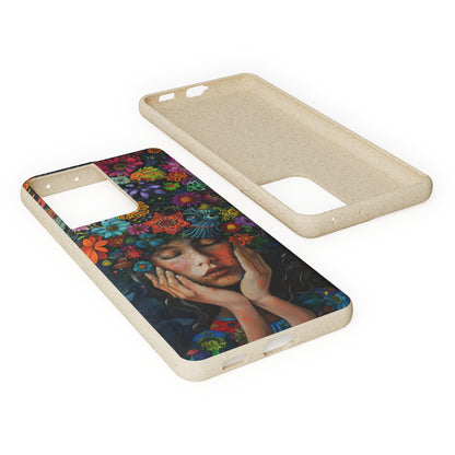 Flower woman Biodegradable Phone Case | iPhone / Samsung