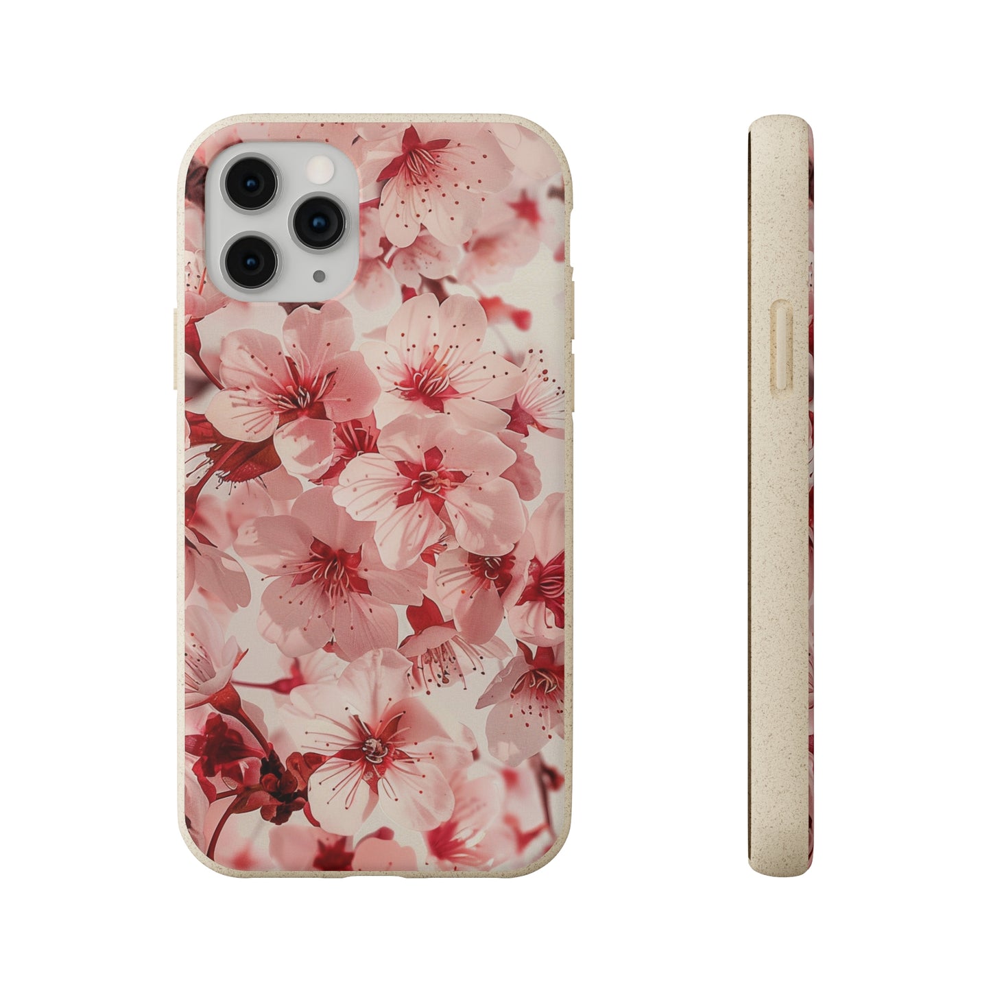 Pink Flowers Biodegradable Phone Case | iPhone / Samsung