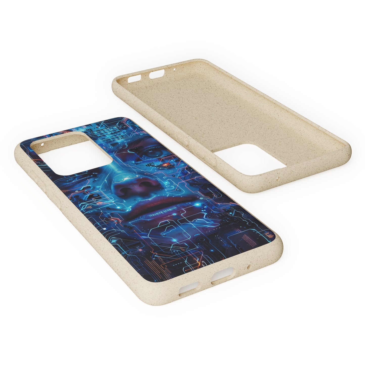 Cyberpunk woman Biodegradable Phone Case | iPhone / Samsung