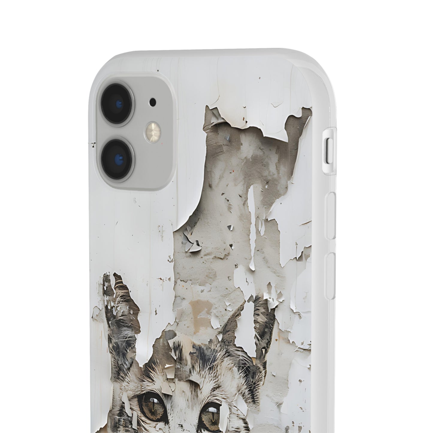 Vhils inspired grafitti Cat Phone Case