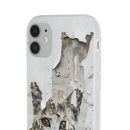 Vhils inspired grafitti Cat Phone Case