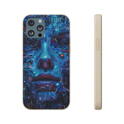 Cyberpunk woman Biodegradable Phone Case | iPhone / Samsung