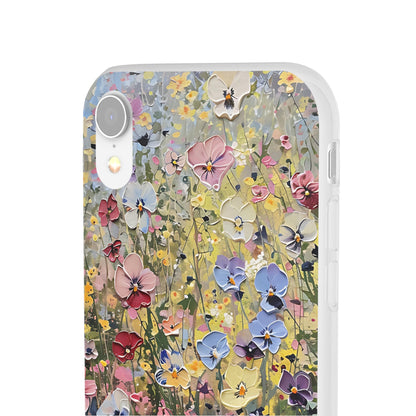 Damien Hirst Inspired Oil on Canvas Flowers | iPhone/Samsung | Slimline Phone Case