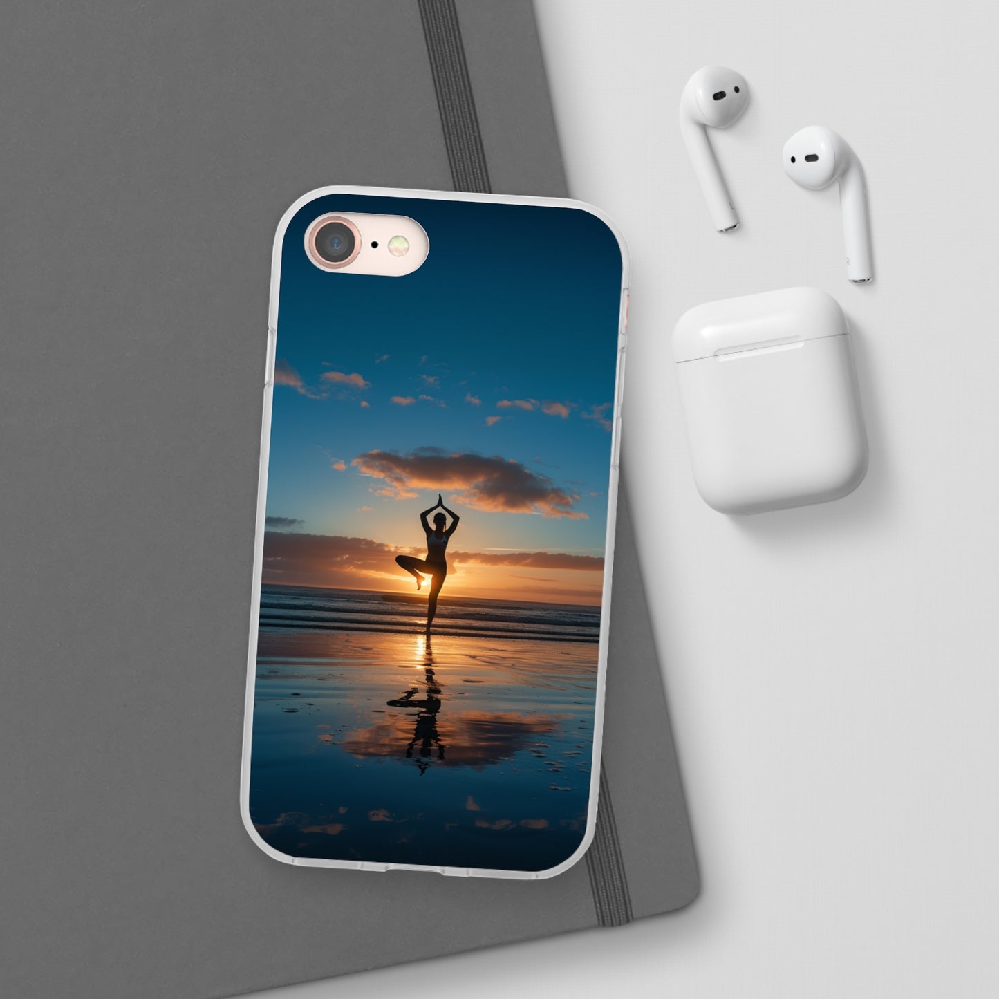 Yoga on the beach Phone Case | iPhone / Samsung