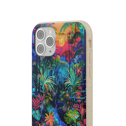 Colourful Rain Forest Biodegradable Phone Case | iPhone / Samsung