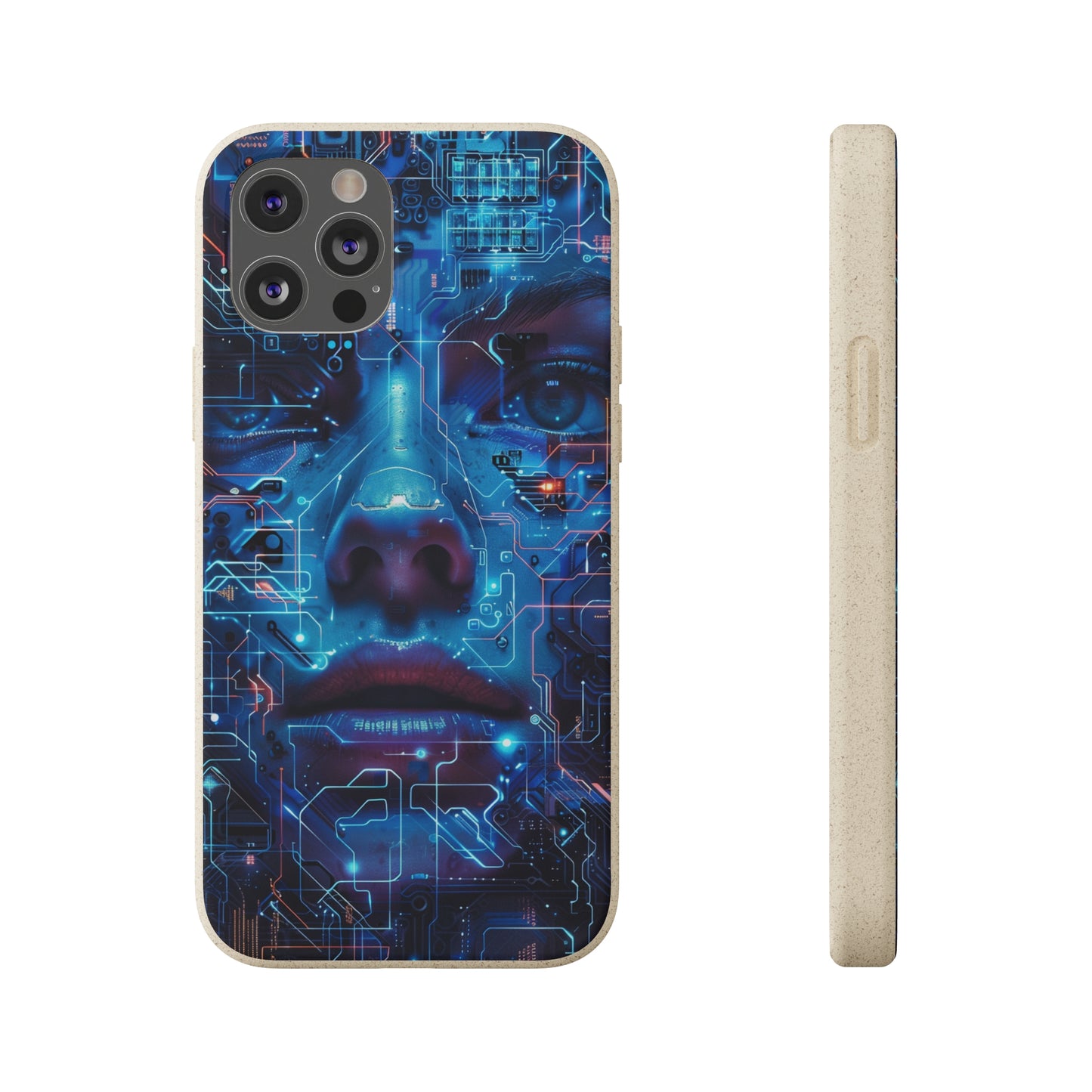 Cyberpunk woman Biodegradable Phone Case | iPhone / Samsung