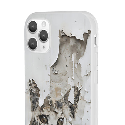 Vhils inspired grafitti Cat Phone Case