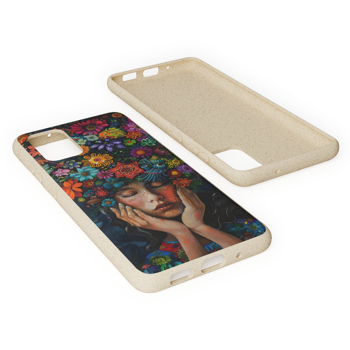 Flower woman Biodegradable Phone Case | iPhone / Samsung