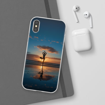 Yoga on the beach Phone Case | iPhone / Samsung