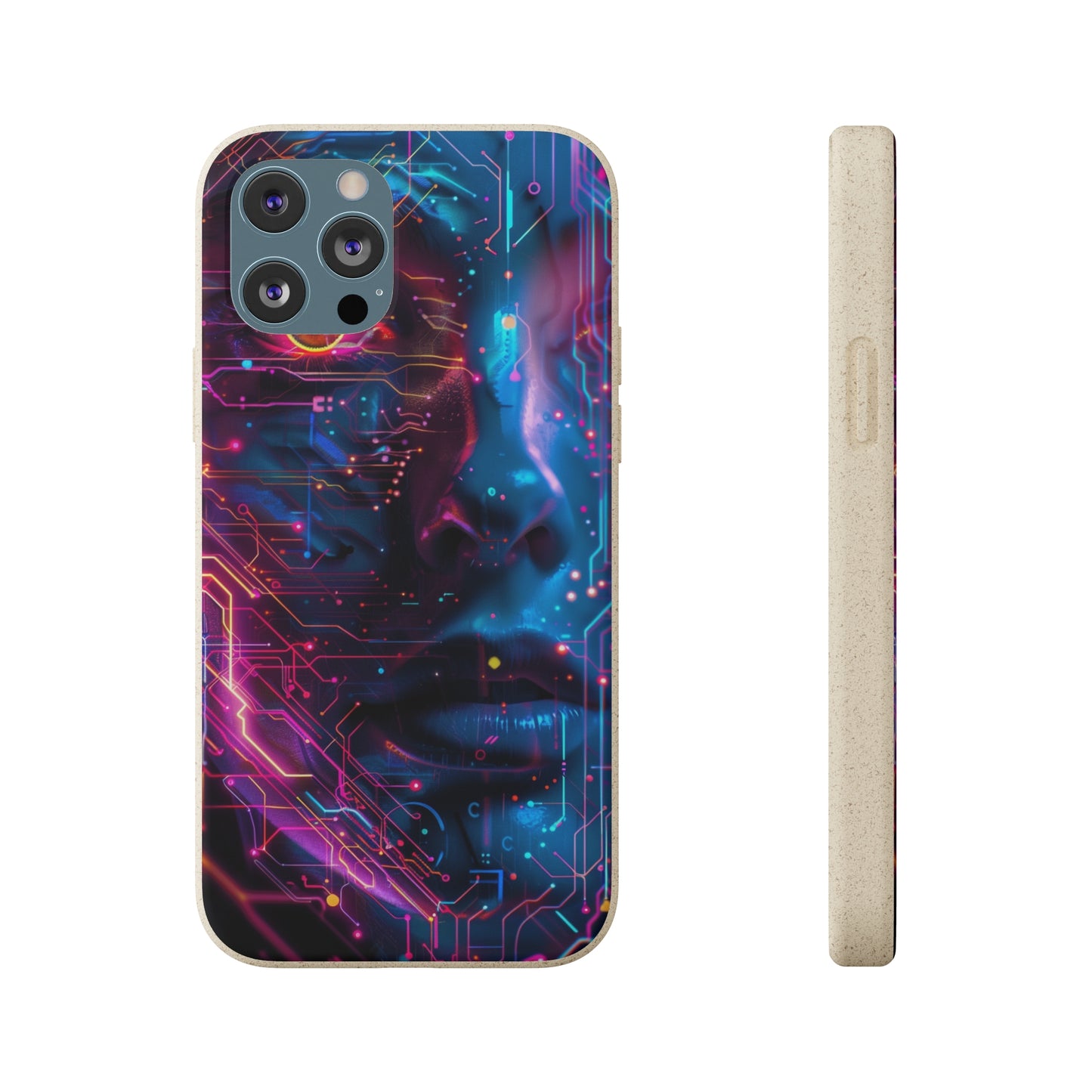 Cyberpunk woman Biodegradable Phone Case | iPhone / Samsung