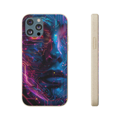 Cyberpunk woman Biodegradable Phone Case | iPhone / Samsung