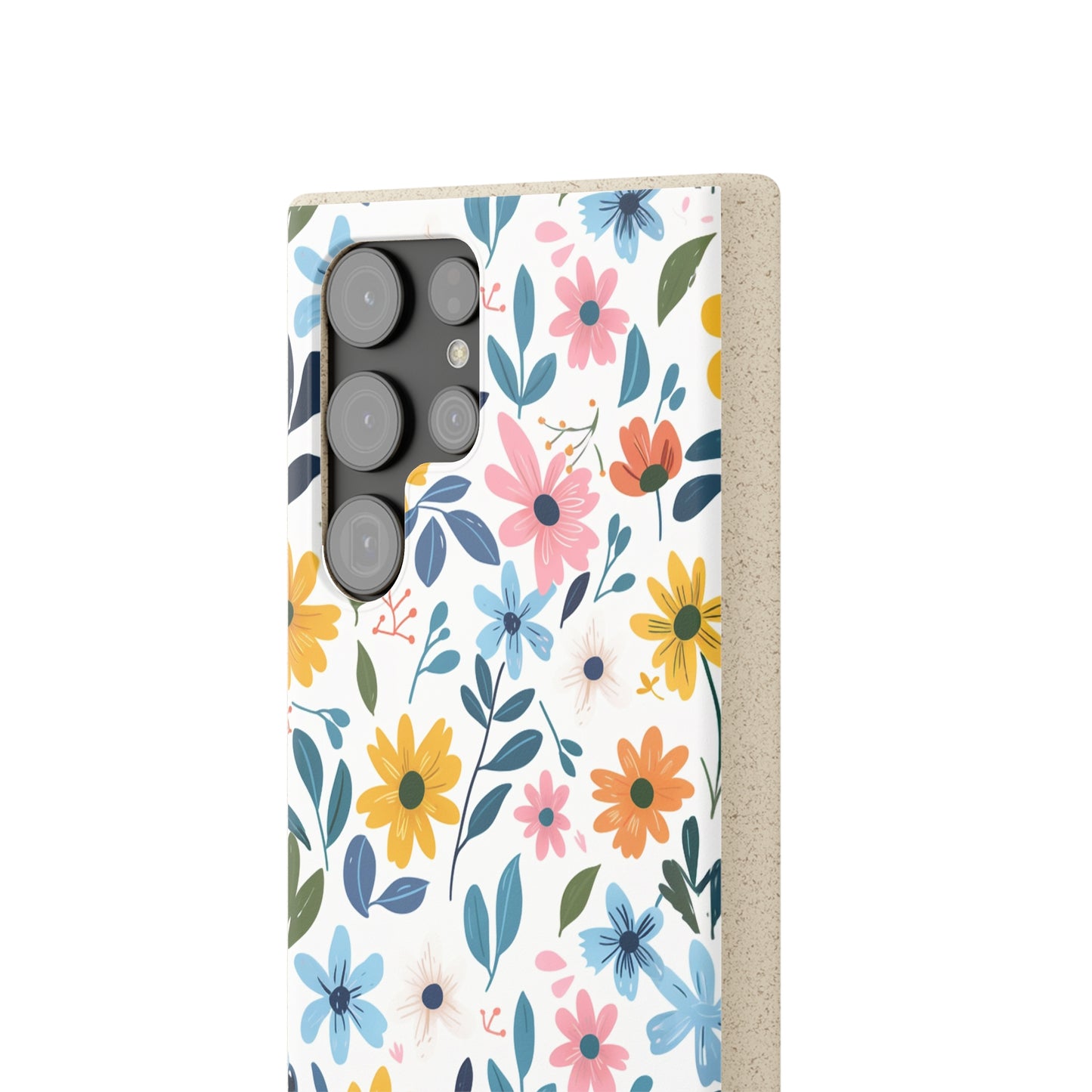 Pastel Flowers Biodegradable Phone Case | iPhone / Samsung