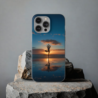 Yoga on the beach Phone Case | iPhone / Samsung