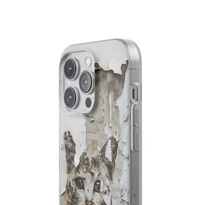 Vhils inspired grafitti Cat Phone Case